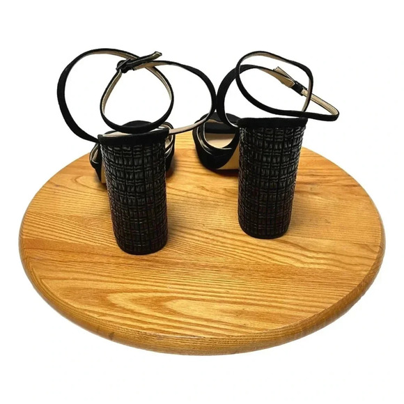 Yoonie Michael Kors Womans Shoes Black Leather Size 11 M 5 in High Heel - Picture 5 of 6